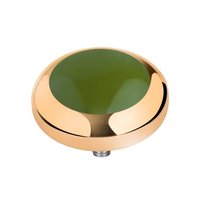 MelanO Vivid Setting Edelstaal Goud Olive