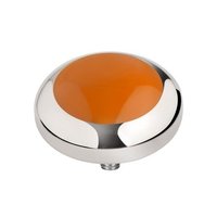 MelanO Vivid Setting Edelstaal Zilver Orange
