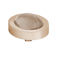 Melano Vivid Meddy Oval Stainless Steel Rose Gold-coloured Zirkonia Bal Salmon