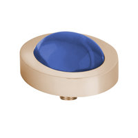 Melano Vivid Meddy Oval Stainless Steel Rose Gold-coloured Zirkonia Bal Blue