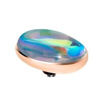 Melano Twisted Aufsatz Oval AB Ros&eacute;goldfarben