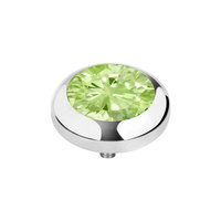 Melano Vivid Zirkonia Meddy Stainless Steel Silver-coloured Aqua Green