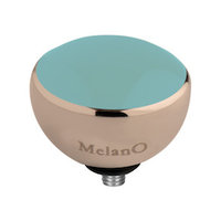 Melano Twisted Resin Meddy Edelstaal Rose Goudkleurig Turquoise