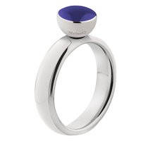 Melano Twisted Tracy Resin Ring Edelstaal Zilverkleurig White