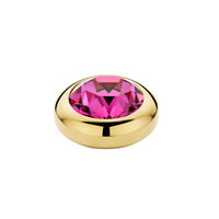 Melano Vivid Meddy Zirkonia Gold-coloured Fuchsia