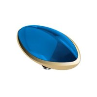 Melano Twisted Meddy Marquise Edelstaal Blue Goudkleurig
