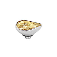 Melano Twisted Meddy 8mm Pear Silver-coloured  Gold-coloured Shadow