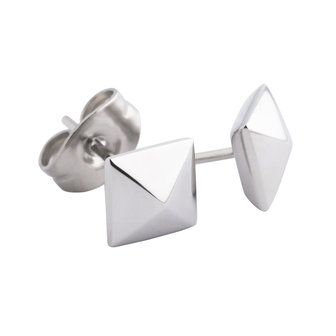 Melano Aufsatz Ohrringe Keira Silberfarben 6mm