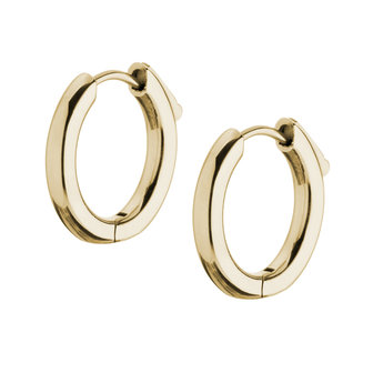 Melano Earrings Anna 12mm Stainless Steel Rose Gold-coloured