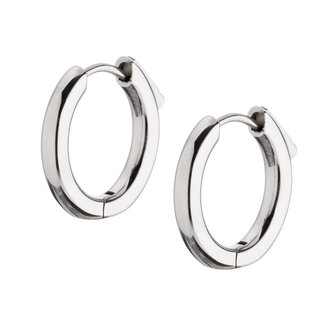 Melano Earrings Anna 12mm Stainless Steel Silver-coloured