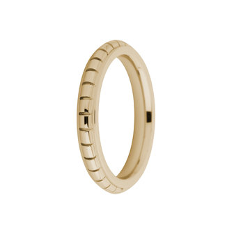 Melano Friends Ring Sarah Stainless Steel Rose Gold-coloured Engraved