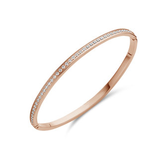 Melano Friends Bracelet Hinged Rose Gold-coloured Zirkonia Crystal