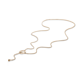 Melano Twisted Necklace Circle Rose Gold-coloured
