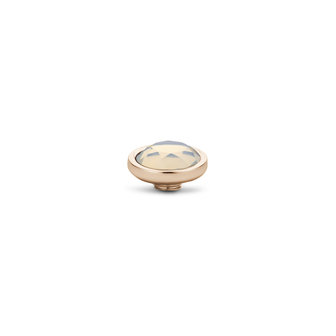 Melano Vivid No Edge stone rose gold plated - White Opal