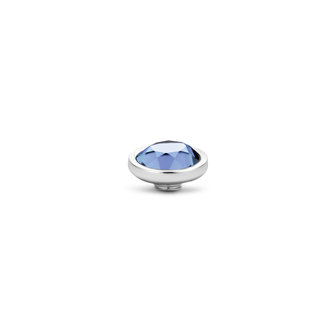 Melano Vivid No Edge steentje zilverkleurig - Light Sapphire