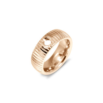 Melano Vivid Ring Striped Ros&eacute;goldfarben
