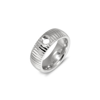 Melano Vivid Ring Striped Silver-coloured