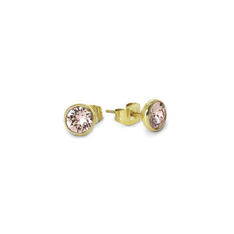 Melano Friends Mabel cz earrings gold-coloured Pink 