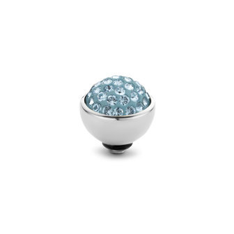 Melano Twisted Shiny Aufsatz Silberfarben - Aquamarine