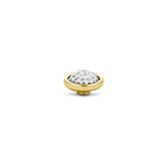 Melano Vivid Shiny steentje goudkleurig - Crystal 10mm