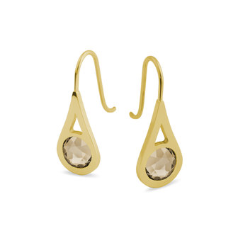 Melano Friends Nora earrings gold plated - Champagne