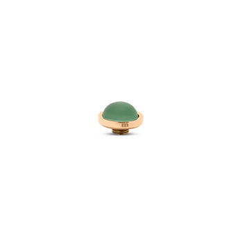 Melano Vivid Frosted Glass stone rose gold plated Lime Green