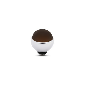 Melano Twisted Frosted Glass stone silver plated Camel