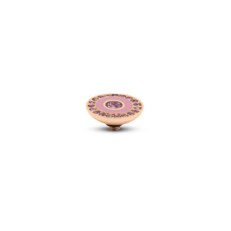 Melano Twisted Resin Crystal CZ Aufsatz Ros&eacute;goldfarben Pink - Light Rose