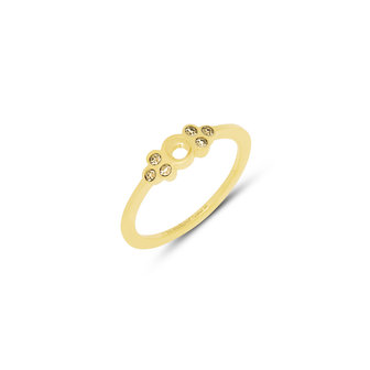 Melano Twisted Thera Ring Goldfarben - Champagne