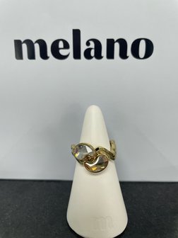 Melano Vivid Paisley steentje Rose Goudkleurig Crystal