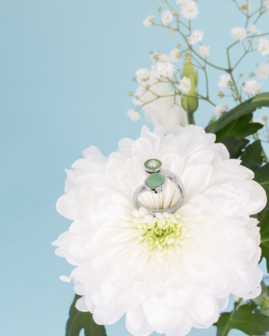 Melano Vivid Resin Pearl steentje Rose Goudkleurig Petrol Blue