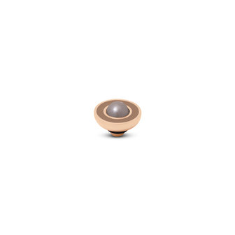 Melano Vivid Resin Pearl steentje Rose Goudkleurig Hazelnut Bronze