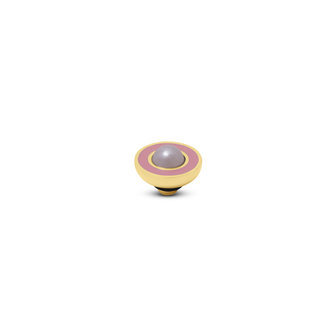 Melano Vivid Resin Pearl Meddy Goldplated Pink Rosalite