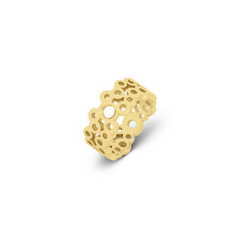Melano Vivid Viva ring Goldplated