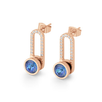 Twisted Sunshine Stone 8mm Rose Gold Plated Crystal Sunshine Delite