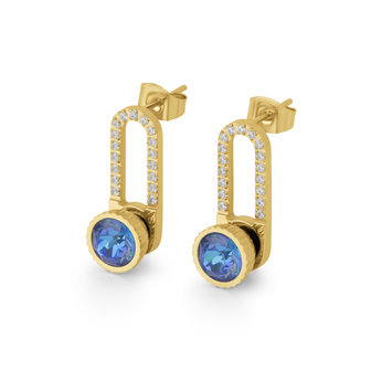 Twisted Sunshine Aufsatz 8mm Silberfarben Crystal Summer Blue