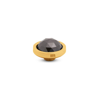 Melano Vivid Facet CZ Stone Gold Plated Black