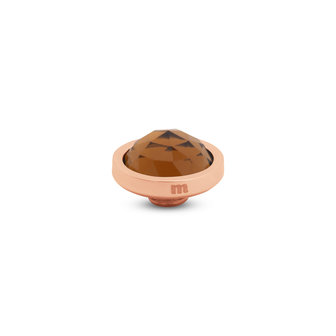 Melano Vivid Facet CZ Stone Rose Gold Plated Coffee
