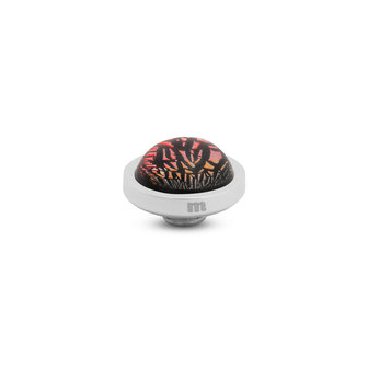 Melano Vivid Shimmer Stone Silver Plated Red