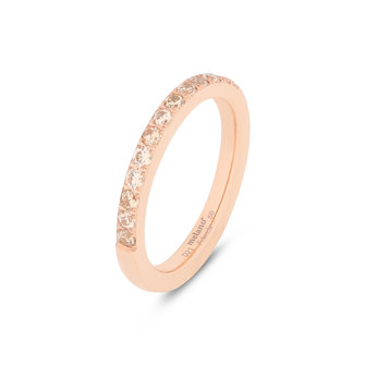 Melano Friends Saddy Ring Rose Goudkleurig Champagne