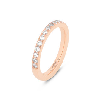 Melano Friends Saddy Ring Rose Goudkleurig Crystal
