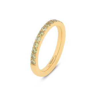 Melano Friends Saddy Ring Gold Plated Olive