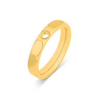 Melano Twisted Tine Ring Goldfarben