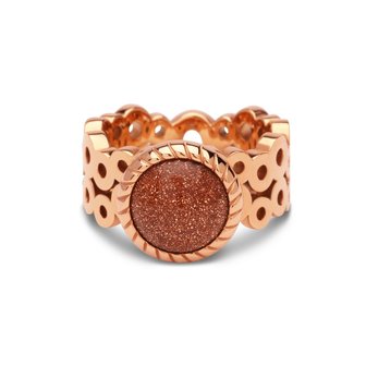 Melano Mix &amp; Match Vivid You Are Fabulous Ring Rose Gold Plated