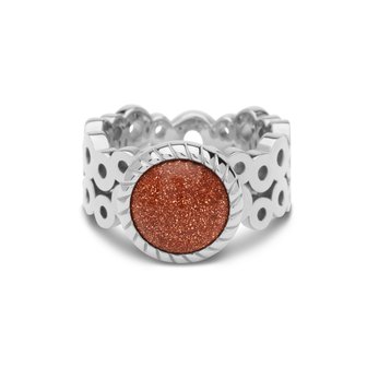 Melano Mix &amp; Match Vivid You Are Fabulous Ring Silver Plated