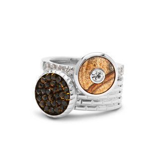 Melano Mix & Match Twisted & Vivid Wonderful Time Rings Stainless Steel