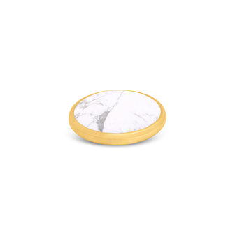 Melano Kosmic Gem Disk Aufsatz Goldfarben Howlite