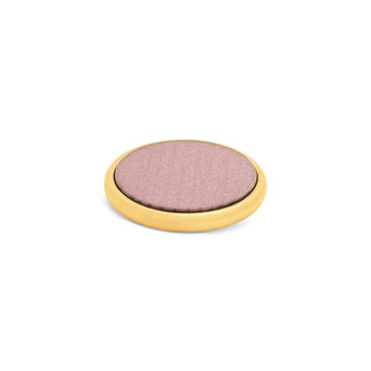 Melano Kosmic Wood Disk Stone Gold Plated Cherry Wood