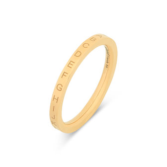 Melano Friends Alphy Ring Gold Plated