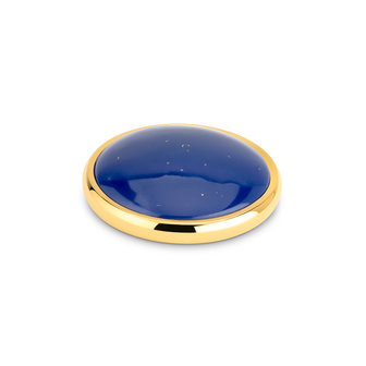 Melano Kosmic Gem Disk Stone Gold Plated Lapis Lazuli